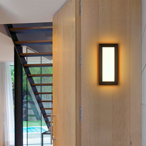 18W LED-Außenwandleuchte, IP65 wasserdichte Wandlampe, 4000K Neutralweiß Moderne Beleuchtung für Innenhof, Garten, Terrasse, Flur, Weg, Patio, Villa - Außenbeleuchtung