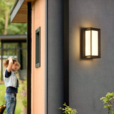 18W LED-Außenwandleuchte, IP65 wasserdichte Wandlampe, 4000K Neutralweiß Moderne Beleuchtung für Innenhof, Garten, Terrasse, Flur, Weg, Patio, Villa - Außenbeleuchtung