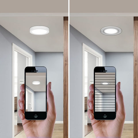 2-teilige LED-Deckenleuchte, 12 W, 6000 K, Kaltweiß, moderne runde Deckenleuchte, flache LED-Deckenleuchte für Schlafzimmer, Wohnzimmer, Esszimmer