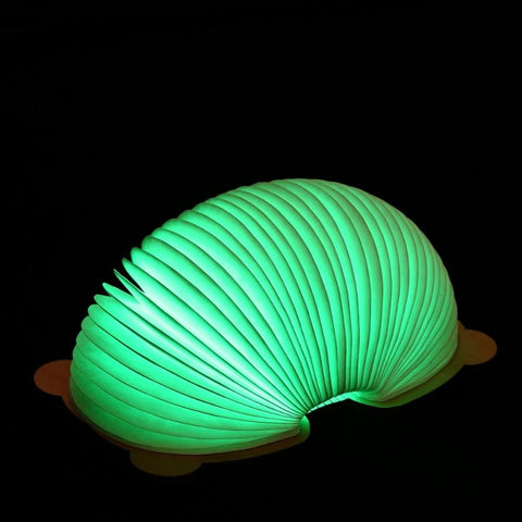 Faltbare Buchformlampe Kindernachtlicht Tragbare Papierlampe 7 Farben USB-Aufladung