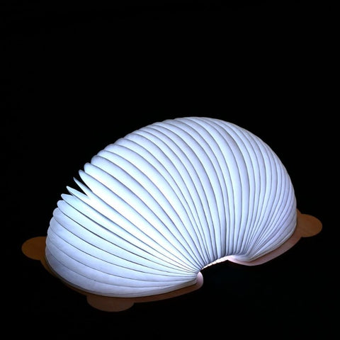 Faltbare Buchformlampe Kindernachtlicht Tragbare Papierlampe 7 Farben USB-Aufladung