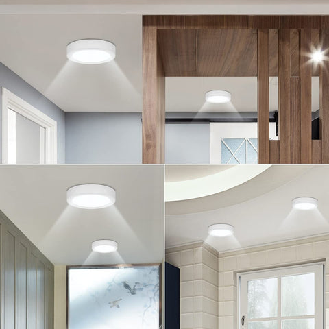 2-teilige LED-Deckenleuchte, 12 W, 6000 K, Kaltweiß, moderne runde Deckenleuchte, flache LED-Deckenleuchte für Schlafzimmer, Wohnzimmer, Esszimmer