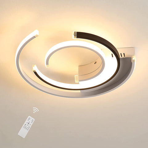 Dimmbare LED-Deckenleuchte mit Fernbedienung, 36 W, moderne LED-Deckenleuchte, 41 cm, Schlafzimmer-Deckenleuchten für Zuhause, Büro, Schlafzimmer, Wohnzimmer, Küche, Balkon, Flur, 3000–6000 K