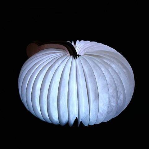 Faltbare Buchformlampe Kindernachtlicht Tragbare Papierlampe 7 Farben USB-Aufladung