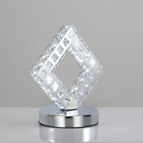 Moderne Kristall-Tischlampe, LED-Kristalllampe, 6000K weißes Licht.
