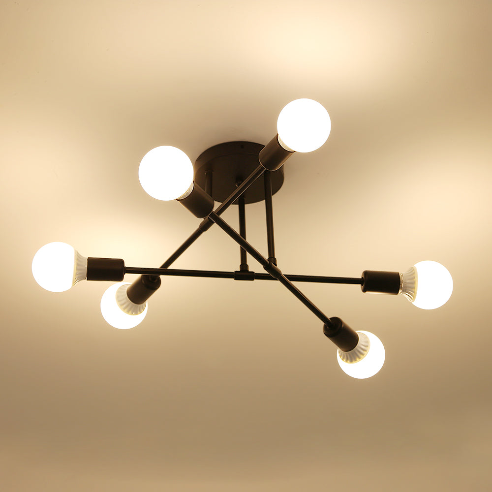 Plafonnier Industriel, lampe de plafond Spoutnik E27