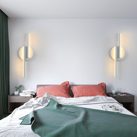 LED-Wandleuchte für den Innenbereich, moderne Wandleuchte, Aluminium-Wandleuchte für Wohnzimmer, Flur, Badezimmer, Treppe, Nachtlicht (weiß), 3000 K warmes Licht