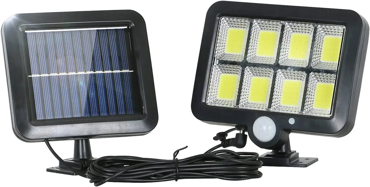 Solarleuchte für den Außenbereich, Solarleuchte mit Bewegungssensor, Sicherheitsleuchte mit 5 m Kabel, IP65 wasserdicht, 160 LEDs, 3 Modi, für Schuppen, Garage, Garten, Balkon