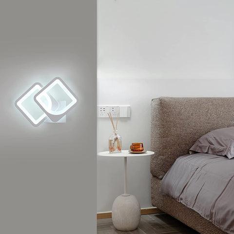 24W LED-Wandleuchte, modernes Design, 6000K Kaltweiß-Beleuchtung, Innenwandlampe für Wohnzimmer, Schlafzimmer, Treppen, Flur, Badezimmer 