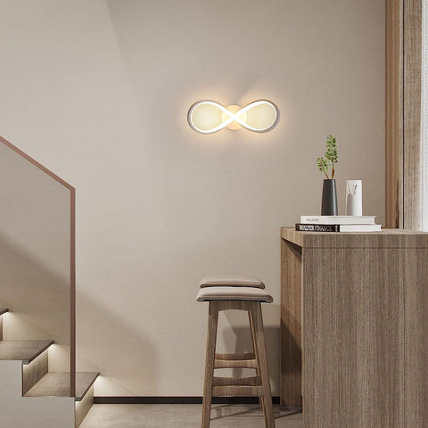 LED-Deckenleuchte, modernes Design, warmweiß 3000 K, Deckenleuchte für Wohnzimmer, Schlafzimmer, Esszimmer, Büro, Weiß
