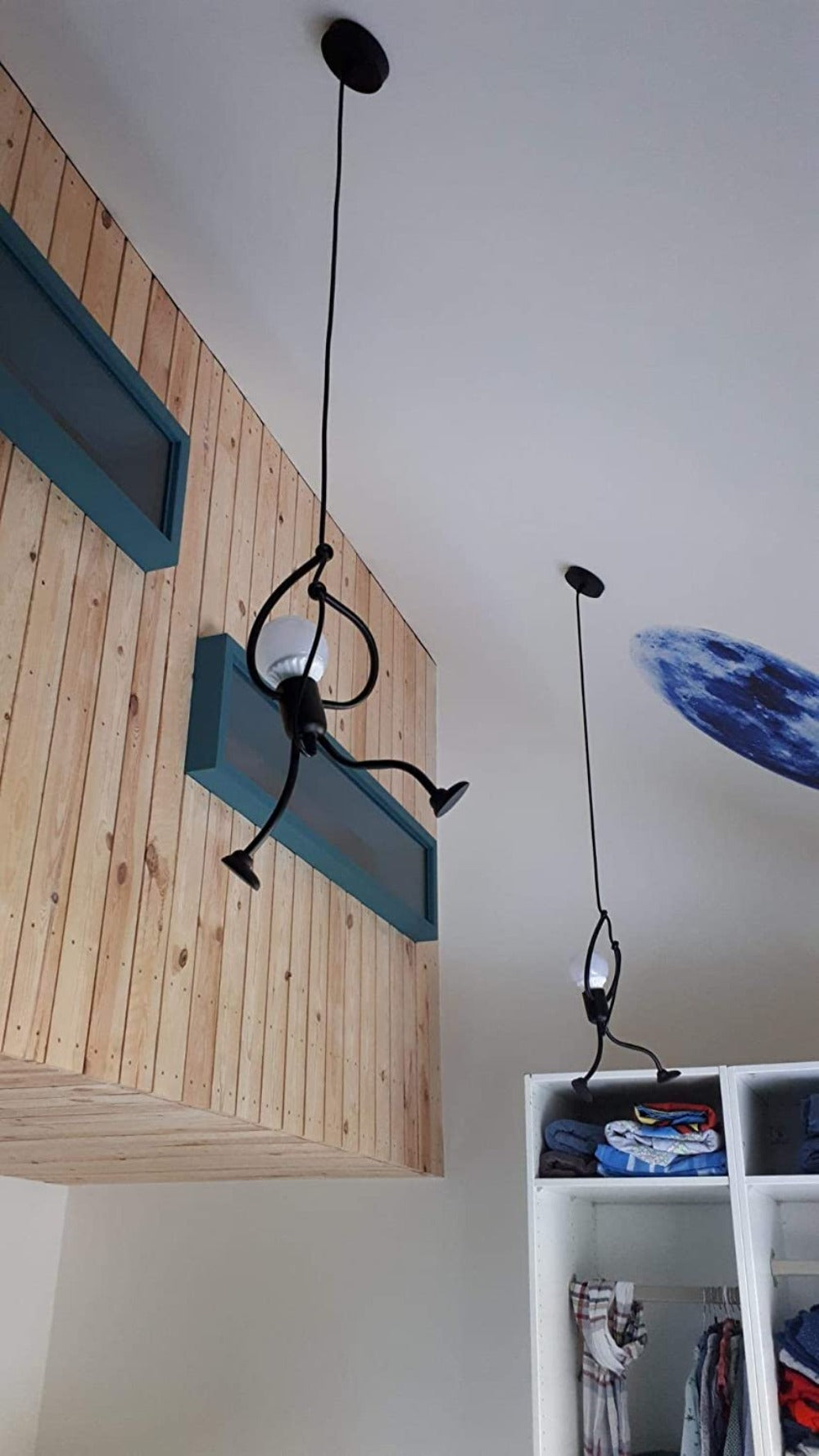 Kronleuchter Aufhängung Wohnzimmer E27 Eisen Menschen Kinderzimmer Kronleuchter, Kreative Cartoon Wohnzimmer Kronleuchter