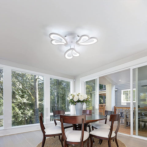 45W LED Deckenleuchte, 4050LM 6500K LED Deckenleuchte für Badezimmer Küche Wohnzimmer Schlafzimmer Balkon Garage