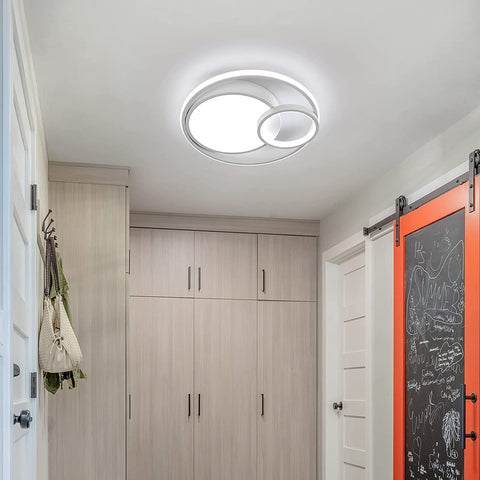 LED-Deckenleuchte, 50 W, 5600 lm, Deckenlampe, moderne LED-Deckenleuchte für Schlafzimmer, Wohnzimmer, Flur, Büro, Badezimmer, Küche, kaltweißes Licht 6000 K