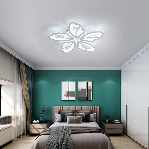 LED-Deckenleuchten, 36W Moderne Deckenleuchte, 3500LM 6000K Kaltweißes Licht für Wohnzimmer, Schlafzimmer und Flur (5 Acryl-Deckenleuchten)