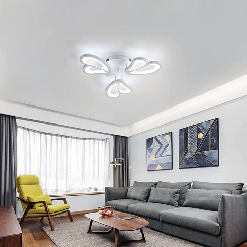 45W LED Deckenleuchte, 4050LM 6500K LED Deckenleuchte für Badezimmer Küche Wohnzimmer Schlafzimmer Balkon Garage