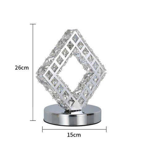 Moderne Kristall-Tischlampe, LED-Kristalllampe, 6000K weißes Licht.