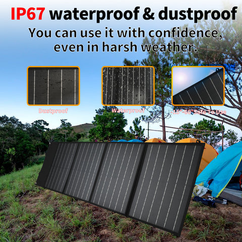Optimierter Titel auf Französisch: 100 W, 18 V faltbares Solarladegerät, tragbare Tasche für Outdoor-Aktivitäten