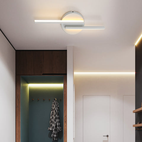 LED-Wandleuchte für den Innenbereich, moderne Wandleuchte, Aluminium-Wandleuchte für Wohnzimmer, Flur, Badezimmer, Treppe, Nachtlicht (weiß), 3000 K warmes Licht