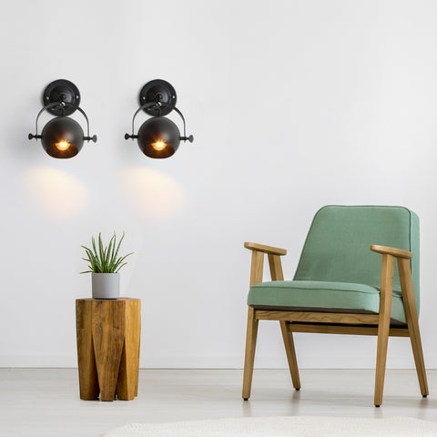 Industrielle Innenwandleuchte, Retro-Wandleuchte, verstellbare Wandleuchte, E27-Eisenwandleuchten für Schlafzimmer, Wohnzimmer, Badezimmer, Korridor, Loft, Café