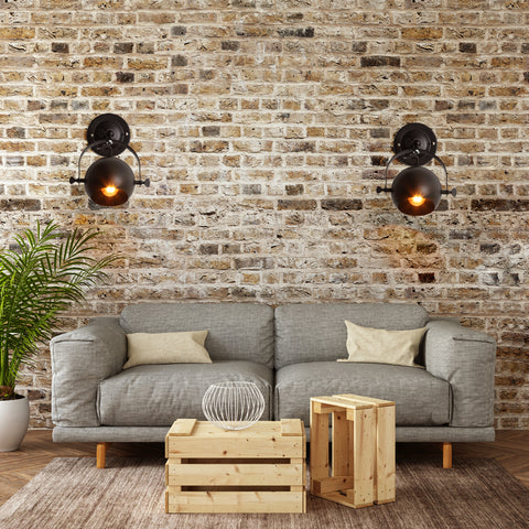 Industrielle Innenwandleuchte, Retro-Wandleuchte, verstellbare Wandleuchte, E27-Eisenwandleuchten für Schlafzimmer, Wohnzimmer, Badezimmer, Korridor, Loft, Café