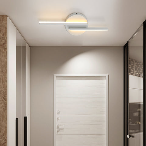 LED-Wandleuchte für den Innenbereich, moderne Wandleuchte, Aluminium-Wandleuchte für Wohnzimmer, Flur, Badezimmer, Treppe, Nachtlicht (weiß), 3000 K warmes Licht