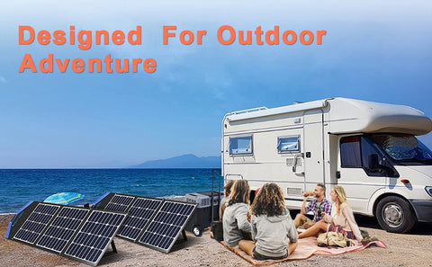 Tragbares Solarpanel für Kraftwerk, 20 V, faltbares Solarladegerät für Outdoor-Camping-Van-Reisen