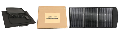 Faltbares Solarpanel, wasserdicht, aufmerksam und effizient, Solarzellen für Outdoor-Camping, Taschenladegerät, 100 W