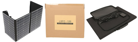 120 W tragbare, faltbare Solarmodule für Camping, Wandern, Tasche, Ladegerät