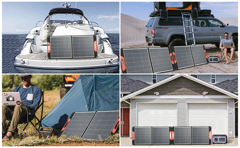 Tragbares Solarpanel für Kraftwerk, 20 V, faltbares Solarladegerät für Outdoor-Camping-Van-Reisen