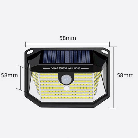Solar-LED-Wandleuchte [Energieklasse E]