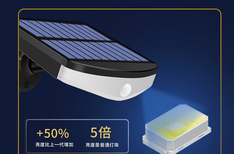 Solarleuchte für den Außenbereich, Bewegungsmelder-Licht, 360°-Solarstrahler für den Außenbereich [1200 mAh], wasserdichte Solarlaterne für den Außenbereich, Garten (mit Fernbedienung)