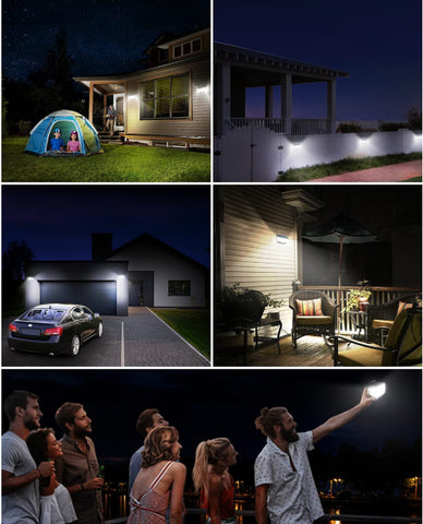 2 Stück Solar-Wandleuchte für den Außenbereich, 160 LEDs, Bewegungsmelder, LED-Wandleuchte, Kaltweiß 6000 K, für Innenhof, Garten, Korridor, Terrasse, in der Nähe der Wand, Weg, Terrasse, Villa 