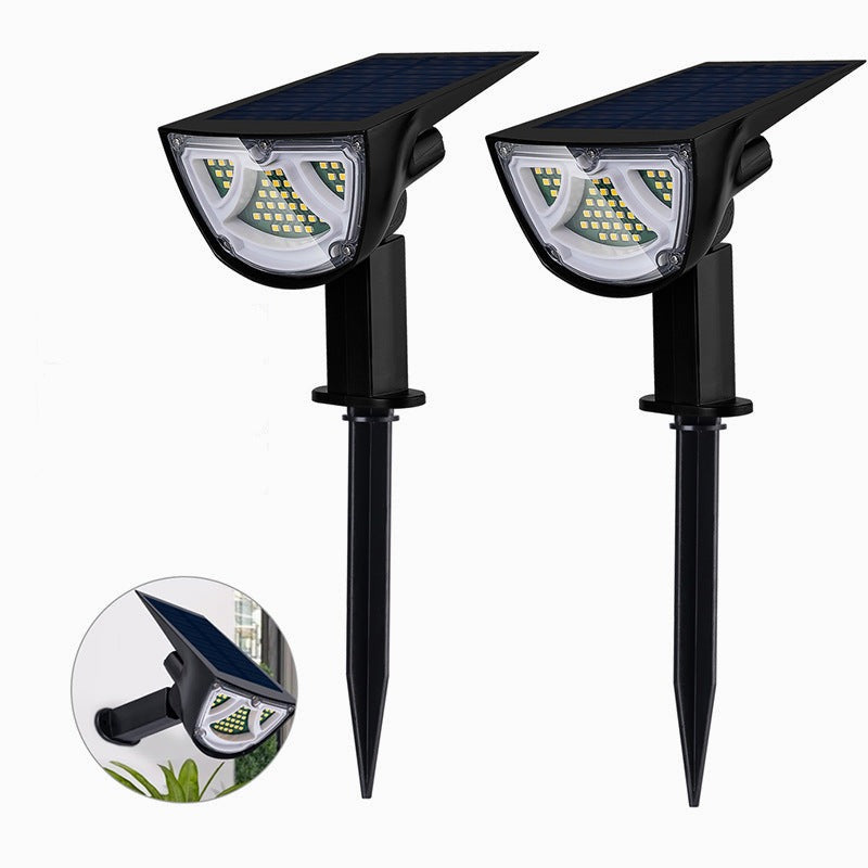 Tuinlamp op zonne-energie met bewegingssensor, zonne-verlichting voor buiten, IP65 waterdichte buitenwandlamp, 43LED superhelder zonnelicht 650lm, verpakking van 2