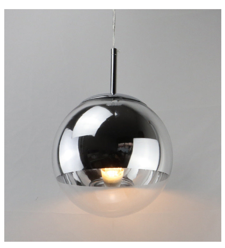 Moderne sphärische Glas-Pendelleuchte, Kronleuchter mit E27-Sockel, für Wohnzimmer, Schlafzimmer, Esszimmer, Büro, Bar, Café