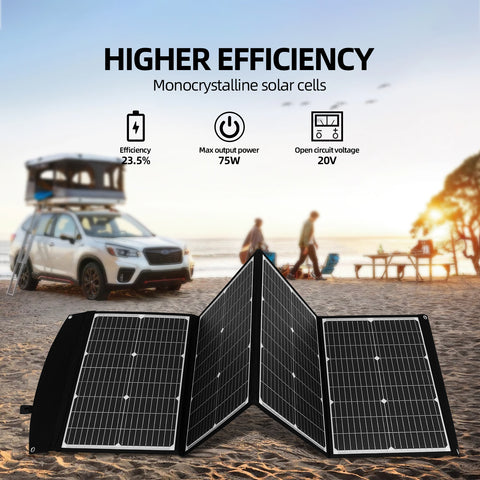 150 W faltbares Solarpanel, tragbares Solarpanel für die meisten Solargeneratoren, Kraftwerk-Laptops, Mobiltelefone, Outdoor, Camping