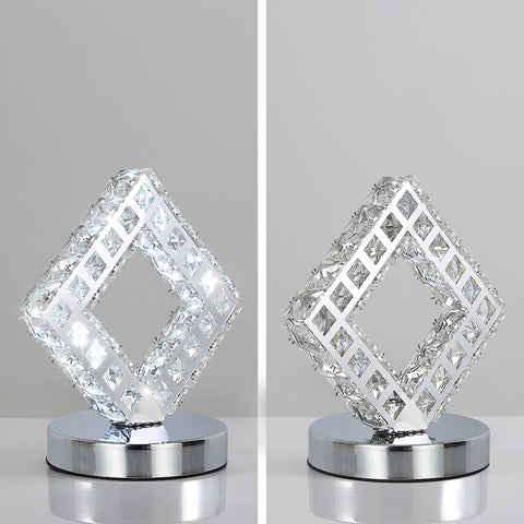Moderne Kristall-Tischlampe, LED-Kristalllampe, 6000K weißes Licht.